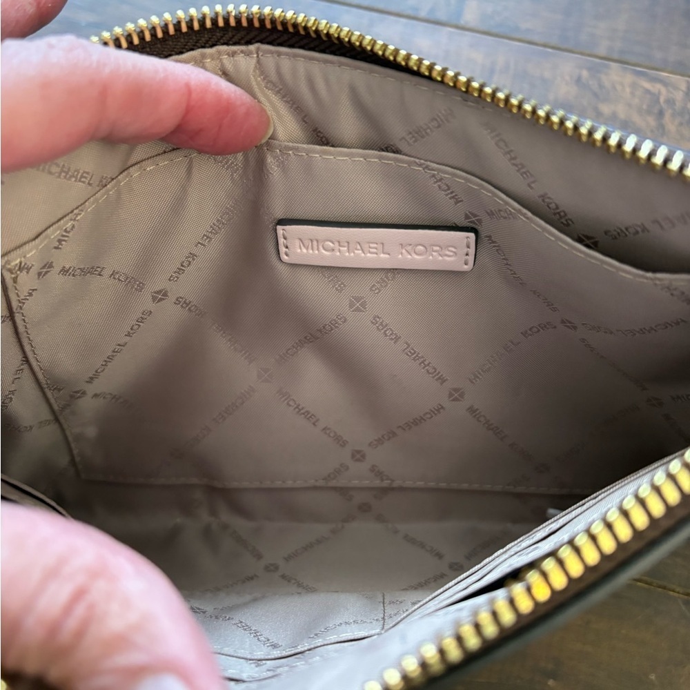 Michael Kors Floral Leather Wristlet Clutch - Picture 6 of 10